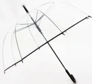 PVC POE EVA Dome See Though Clear Transparent Umbrella