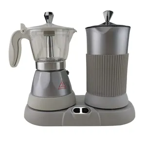 Yeni tasarım Renkli Cappuccinoset espresso kahve makinesi & süt köpüğü kahve makinesi 4 bardak ve 8 bardak