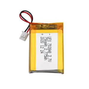 China Lithium Ion Cells Factory Atacado Smart Door Lock Battery UFX 702840 750mAh 3.7V Polymer Li-ion Battery