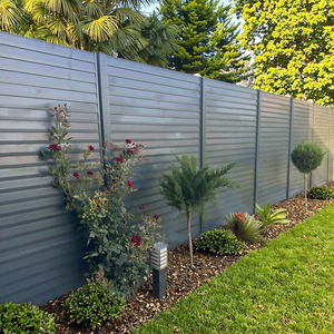 Thanh Lịch Ngoài Trời Vườn Trang Trí Nhôm Khung Cửa Cửa Gỗ Nhựa Composite Kim Loại Hàng Rào Hiện đại Hàng Rào <span class=keywords><strong>Trellis</strong></span> - Product Image 3