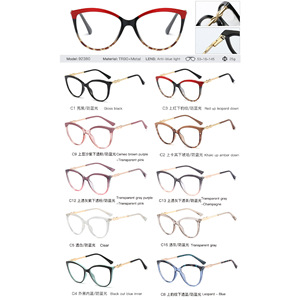 Moda Cat Eye Optical Glasses Frames Mulheres Vintage Clear Lens Anti-Luz Azul Bloqueio Óculos Frame Prescrição Espetáculo - Product Image 3