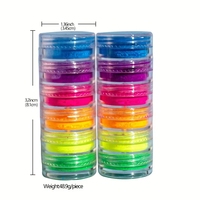Ensemble de poudre de mica au néon UV de qualité supérieure Pigment lumineux fluorescent pour la résine époxy pour ongles 1kg quantité minimale de commande pour les cosmétiques et le pigment de couleur