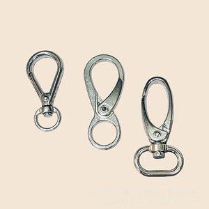Mosquetón de aleación de zinc chapado para llavero, accesorios de joyería DIY, hebilla para perro, resorte 2026 - Product Image 3