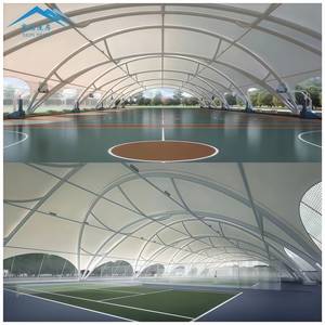 Chất Lượng Cao Ổn Định Kiến Trúc Độ Bền Kéo Cấu Trúc Màng Tán Lều Cho Bóng Rổ Sân Tennis Mái Bìa - Product Image 4