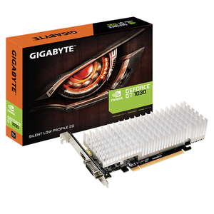 Used GeForce 1030 Silent Low Profile 2G Low Profile Design With Mini Graphics Card (GV-N1030SL-2GL) GT 1030 Silent Low Profile 2 - Product Image 1