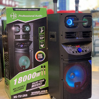 Nouvelle chariot portable d'extérieur en maille de fer pour haut-parleur V5.0, woofers de 12 pouces, amplificateur haute puissance, lecteur MP3 avec fente pour carte