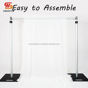 Support de toile de fond de mariage réglable en alliage d'aluminium SMOOTH avec systèmes de suspension et accessoires pour tuyaux de différentes tailles - Product Image 2