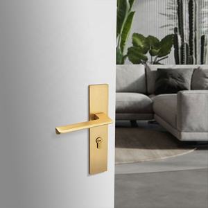 Yizyonrapia — poignée de porte intérieure <span class=keywords><strong>en</strong></span> laiton, barre droite, poignée de porte <span class=keywords><strong>en</strong></span> aluminium, plaque, A088P11 - Product Image 3