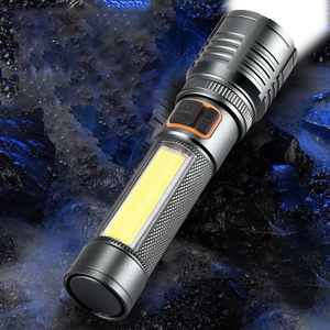 Bán Hot Telescopic Zoom lumens cao linterna có thể sạc lại đèn lồng COB trắng <span class=keywords><strong>LED</strong></span> <span class=keywords><strong>Torch</strong></span> ánh sáng chiến thuật đèn pin - Product Image 5