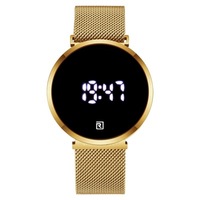 Jam Tangan LED Multifungsi, Jam Tangan Elektronik Layar Sentuh Mewah Tahan Air Bercahaya untuk Pelajar