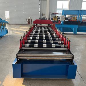 880 высокоскоростная полностью автоматическая индивидуальная Однослойная трапециевидная железная листовая машина для формовки черепицы с 5 ребер - Product Image 5