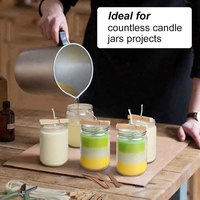 Bocaux Mason à large ouverture de 350 ml (12 oz) en verre, petits bocaux de conserve avec couvercles hermétiques pour confiture et cornichons