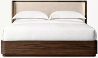 Handgefertigtes Hochwertiges Massivholz-Schlafzimmermöbel Modernes Design Queensize-Bett