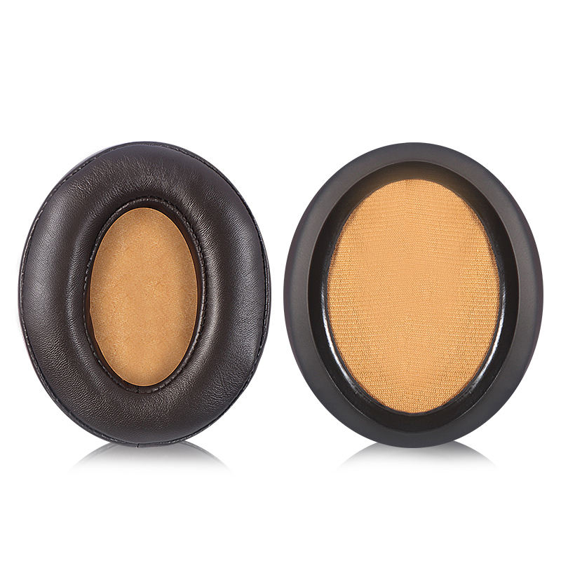 1pcs Lambskin-Brown Earpad Yellow Scrim