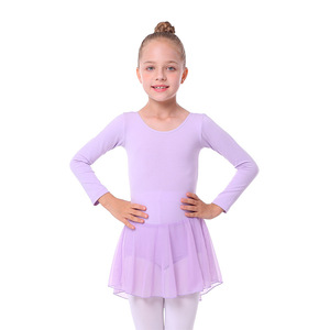 Body da Danza Classica a Maniche Lunghe, Abbigliamento per <span class=keywords><strong>Ginnastica</strong></span>, Costume da Palcoscenico Classico per Ragazze - Product Image 2