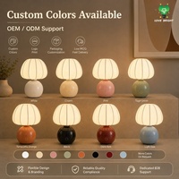 Lampe de table en céramique rechargeable avec abat-jour en soie, USB-C, 3 températures de couleur, à intensité tactile, sans fil, pour la décoration de la maison et des hôtels