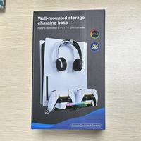 Barre lumineuse RVB universelle Accessoires de jeu P5/Slim P5 Support de contrôleur de jeu Chargeur mural Étui pour écouteurs
