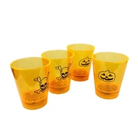 Verres à shot lumineux pour bar, alimentés par piles, en plastique, avec lumière