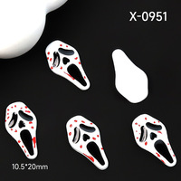 Breloques d'Halloween pour ongles en gros : Masque de crâne, élément effrayant, couteau ensanglanté, œil punk en alliage métallique – Décorations d'Halloween pour ongles