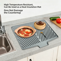 Set de table classique en silicone écologique résistant à la chaleur pour la cuisine et les restaurants