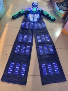<span class=keywords><strong>Ropa</strong></span> luminosa LED de alta calidad, traje de zancos de Robot para actuación, disfraz de Cosplay de Robot LED, <span class=keywords><strong>ropa</strong></span> luminiscente para espectáculo de salón - Product Image 6
