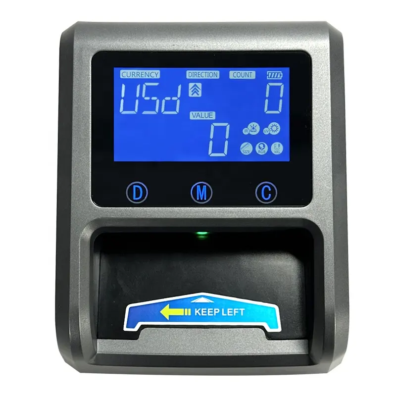 HL-600 LCD /LED/TFT Display note false rilevatore di moneta macchina LOGO personalizzato stampa OEM note rilevatore di banconote