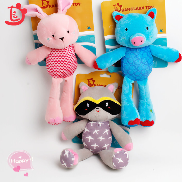 Лидер продаж, Детский милый плюшевый медведь, успокаивающий, розовый, милый мягкий плюшевый медведь, кролик, свинья, игрушка в подарок