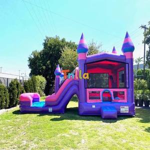 Castillo Inflable Comercial con Tobogán, Casa de Brinco Húmeda/Seca con Piscina para Fiestas y Entretenimiento - Product Image 2