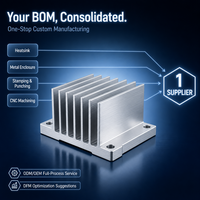 Fabricants de dissipateurs thermiques OEM, dissipateur thermique en aluminium sur mesure, aluminium usiné CNC de précision avec colle conductrice de chaleur