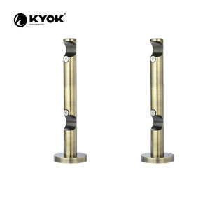 Soporte de Riel para Cortinas Europeo de Hierro Resistente - Soporte Estable para Barras de Cortina Dobles - Product Image 2