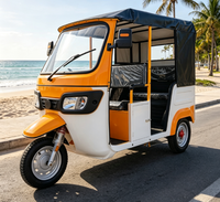 Véhicule électrique commercial à trois roues pour 4 passagers avec auvent, longue autonomie, pour le transport public urbain
