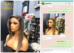 Kabeilu, venta al por mayor, alta calidad, densidad 150%, Color Rubio recto, largo, virgen, cutícula alineada, peluca con malla frontal humana, onda profunda - Product Image 5