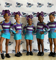 Fabricant d'uniformes de pom-pom girl violet Ensemble pour jeunes Ensembles d'uniformes d'équipe de cheer Vêtements d'entraînement