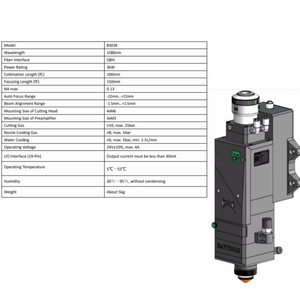 Machine de découpe laser à fibre de haute précision ±0,2 mm avec tête de mise au point automatique Raytools, découpeuse laser CNC pour tôle métallique 3000W Raycus CE - Product Image 6