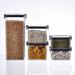 Hộp Đựng Thức Ăn Trong Suốt Kín Khí Cho Thú Cưng Hộp Đựng Ngũ Cốc Trong Suốt Kín Khí Hộp Đựng Thức Ăn Sắp Xếp Đồ Ăn Bộ Hộp Nhựa Nhà Bếp - Product Image 2