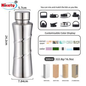 Fabrieks Directe Klassieke 500Ml Roestvrijstalen Vacuümfles Fles Met Handvat Deksel Draagbaar Ontwerp Voor Drinkwater Warm Verkoop - Product Image 6