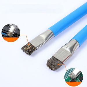 Brosse de nettoyage double face en fil d'acier inoxydable pour cuisinière à gaz profonde et fentes de cuisinière de cuisine - Product Image 2