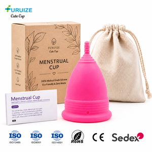 Coupes menstruelles réutilisables en silicone de qualité médicale Furuize pour femmes, vente en gros, avec logo personnalisé, OEM, marque privée - Product Image 1
