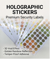 Autocollants holographiques découpés sur mesure, durables, en vinyle laser irisé, pour la décoration d'ordinateurs portables et de coques de téléphone