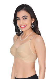 Soutien-gorge en coton uni pour femme, couvrant entièrement la poitrine |   Soutien-gorge quotidien doux et respirant |   Sangles réglables |   U-Back |   Fermeture au dos |   A–E - Product Image 3
