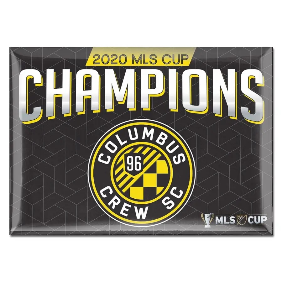 Personalizzato Columbus Crew SC 2020 MLS Cup Champions 2.5 ''x 3.5'' Metal Magnete del Frigorifero di Vetro