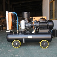 Compresseur d'air à vis mobile Kaishan Petite perceuse de pierre à compresseur d'air triphasé 22kw 30 HP pour le sablage