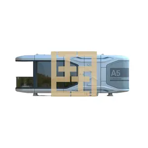 Hot sale modern prefab modular space capsule houses resort house with kitchen for rent