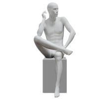 Mannequin masculin réaliste en fibre de verre corps entier mode posant Mannequins buste blanc hommes mannequin factice support pour affichage de vêtements
