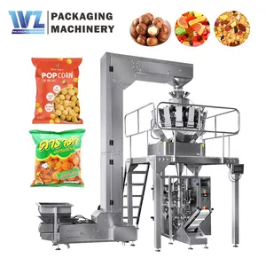 Multifunktion Voll automatische hochwertige Mehrkopf waage Popcorn Trocken frucht Nüsse Snack Food Verpackungs maschine