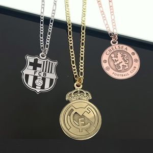 サポートチームデザインネックレスGoldReal Madridn Team Barcelona Teamネックレスファンギフトカスタマイズ可能 - Product Image 2