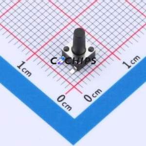TS010-TBW1FH8.5 Tactile Switch SMD-4P,4.5x4.5mm Switch Single Pole Single Throw Round Button 2.5N Vertical Mount - Product Image 1
