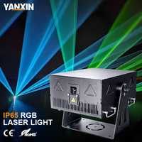 Projecteur laser extérieur haute puissance 30W, IP65, RGB, effet logo 3D animé, programmable, ILDA, spectacle paysager