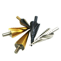Foret étagé HSS de haute qualité 4-32mm Foret à cône conique triangulaire en spirale pour le forage des métaux