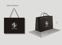 Bolsa de papel de compras personalizada biodegradable reciclable Embalaje Regalo de lujo Nombre de tienda personalizada Idea Bolsas para negocios minoristas